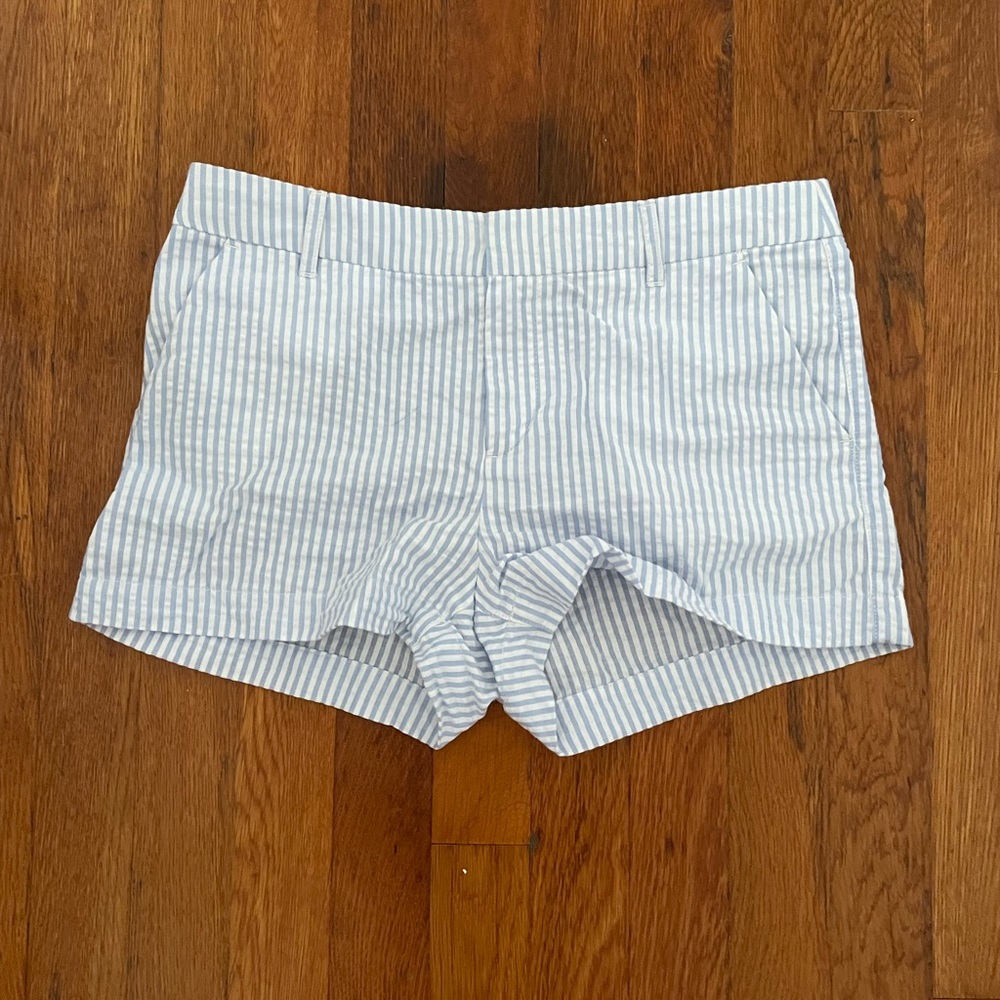 Pinstriped shorts. Worn once.
